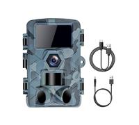Fototrappola da Caccia WIFI 60MP 1296P con Visione Notturna IP66 Impermeabile, Tempo di Attivazione 0,2 Secondi, per La Sorveglianza Della Fauna