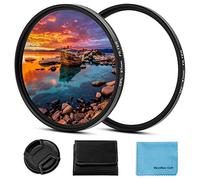 Fotover - Kit filtro universale 46 mm, 46 mm, filtro UV CPL, protezione UV, filtro polarizzatore circolare con tappo centrale per fotocamera Canon Nikon Sony Pentax Olympus Fuji