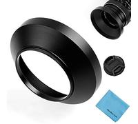 Fotover, paraluce grandangolare, 37 mm, universale, in metallo, per Canon Nikon, Sony, Pentax, Olympus Fuji, Sigma, Tarmon, con copriobiettivo