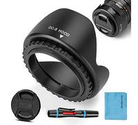 Fotover - Paraluce reversibile da 82 mm, universale, a forma di tulipano, con tappo centrale per obiettivo per fotocamera Canon Nikon Sony Pentax Olympus Fuji