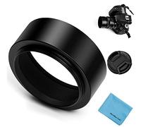 Fotover screw-in Focus paraluce in metallo con centro Pinch copriobiettivo per Canon Nikon Sony Pentax Olympus Fuji Sumsung Leica fotocamera + panno di pulizia