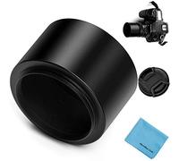 Fotover screw-in Focus tele paraluce in metallo con centro Pinch copriobiettivo per Canon Nikon Sony Pentax Olympus Fuji Sumsung Leica fotocamera + panno di pulizia