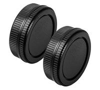 Fotover - Set di 2 copriobiettivo e copriobiettivo posteriore per fotocamere Olympus OM Mount e obiettivo, 2 set