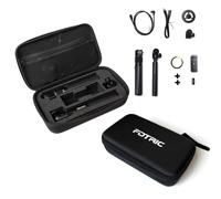 FOTRIC Treppiede e custodia per selfie kit accessori per Insta360 X5 X6 X4 | Supporto magnetico, adattatore in alluminio da 0,6 cm, custodia da viaggio impermeabile antiurto per action cam 360