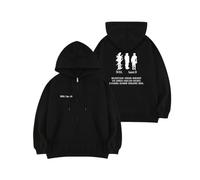 FOTS Agust D D-Day Hoodie Suga Solo Stessa Felpa per Uomini Fan Femminili Black A Thin-L