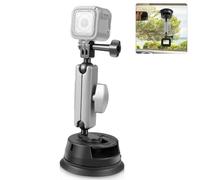 FotStdio Supporto a ventosa per fotocamera con rotazione a 360° sul parabrezza e sul cruscotto, per Insta360 X5/X3/X4, compatibile con GoPro/DJI/Canon/Nikon/Sony/iPhone