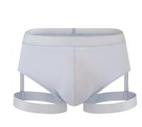 Fottmio Uomo Sexy String Tanga Boxer da Uomo Biancheria Intima da Uomo Sottile Seta di Ghiaccio Night Club a Vita Bassa Triangolo Biancheria