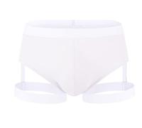 Fottmio Uomo Sexy String Tanga Boxer da Uomo Biancheria Intima da Uomo Sottile Seta di Ghiaccio Night Club a Vita Bassa Triangolo Biancheria