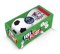 Fou de foot: Coffret avec un mug en céramique, un livret et une paire de chaussettes