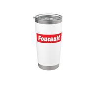Foucault Filosofo Divertente Filosofia Retro Bicchiere termico in acciaio inox doppia parete