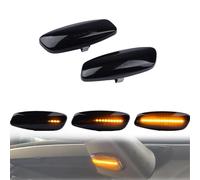 Fouedy Auto Indicatore di direzione a LED dinamica lampeggiante 2 pezzi per Peug-eot 207 308 3008 5008 RCZ Citr-oen C3 C4 C5