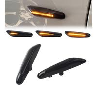 Fouedy Indicatore laterale dinamico Led Frecce Laterale LED per E60 E61 E90 E91 E87 E81 E83 E84 E88 E92 E93 E82 E46 1 3 5 series, 2 pezzi