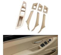 Fouedy Maniglia per portiera laterale, 7 pezzi, per maniglia interna della portiera dell'auto, per B-MW Serie 5 F10 F11 Serie 5 520 523 525 528 530 535 (beige)