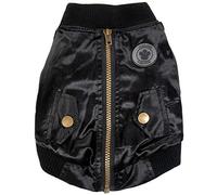 FouFou Dog FFD 62519 Cappottino Giacca a Vento Impermeabile Invernale per Cane, XXL, Nero