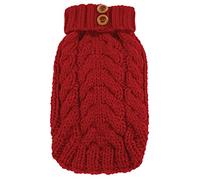 FouFou Dog FFD 62613 Maglione Maglioncino Top Invernale per Cane Cityscape, XXL, Rosso