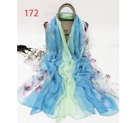 foulard 100% seta chiffon mousseline stola sciarpa donna coprispalle hijab