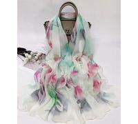 foulard 100% seta chiffon mousseline stola sciarpa donna coprispalle hijab