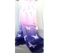 foulard 100% seta chiffon mousseline stola sciarpa donna coprispalle hijab