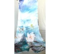 foulard 100% seta chiffon mousseline stola sciarpa donna coprispalle hijab