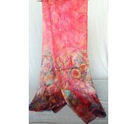 foulard 100% seta chiffon mousseline stola sciarpa donna coprispalle hijab