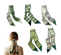 Foulard Capelli 5 Pezzi Di Fasce Per Capelli, Lunghe Ed Alla | Foulard Fascia Lunga 90x6 cm Versatile per Styling e Acconciature da Spiaggia, Feste, Banchetti e Business