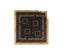 Foulard Classico 90x90 Geo Logomania Prima Classe Alviero Martini Nero