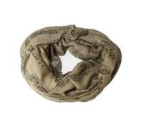 Foulard con note musicali - Idea regalo per musicisti kaki-nero Taglia unica