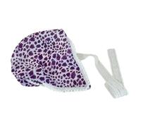 Foulard con stampa di leopardi e farfalle, foulard per capelli, fatto a mano, foulard unico in pizzo scuro, sciarpa per capelli scrunchies