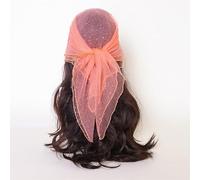 Foulard da donna con paillettes e strass lungo 80 cm, un accessorio versatile che può essere indossato come foulard o scialle.