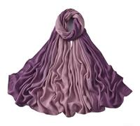 Foulard da donna in rayon sfumato, tessuto modale leggero con bordo largo, alla moda, per viaggi e uso quotidiano, 180 cm, traspirante (G)