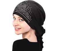 Foulard da Donna Pre-legato Copricapo a Pieghe Chemio Set Sciarpe Cappello - Zafferano di Vino