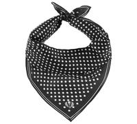 Foulard di Seta Dotted by Fraas nero-bianco One Size