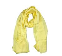 Foulard di Seta Lussuosa. Sciarpa in pura seta, adatta anche come stola o pareo. Disponibile in tanti colori. La confezione di pregio la rende ideale per un regalo. (GIALLO)