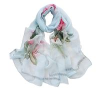 Foulard di seta piccole sciarpe per le donne stampa leggera motivo floreale sciarpa sciarpa sciarpa sciarpe moda crema solare scialli e impacchi per la primavera sciarpa festiva