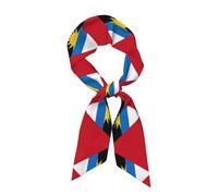 Foulard Donna Antigua e Barbuda Moda con Modello di Bandiera Nazionale, Foulard Firmati Eleganti con Finitura Liscia e Morbida per la Vita Quotidiana e i Viaggi,Colorato