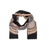 Liu Jo Sciarpa 2A6052T2745 Poliestere Light Denim Motivo Geometrico Greco Bordi Sfrangiati 70x180 cm