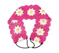 Foulard floreale per capelli, realizzato a mano, elegante, colorato, lavorato a maglia