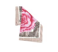 Liu Jo Foulard con Stampa Floreale, Rosa, 70x70 cm, 100% Poliestere, Modello 2A6053 T2745