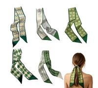 Foulard Per Capelli 5 Pezzi Di Fasce Per Capelli, Lunghe Ed Alla | Foulard Fascia 89 x 6 cm Ideale per Spiaggia, Viaggi, Feste, Banchetti, Styling e