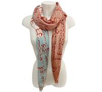 Foulard Sciarpa Plissettata Misto Seta Sciale Donna Cerimonia Rosa Bianco Verde