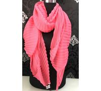 Foulard sciarpa scialle PIERRE CARDINI 100% poliestere plessettato color corallo