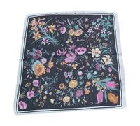 Foulard Seta Quadrato 70x70 Donna Lumberjak Sciarpa Quadrata Leggera Elegante