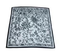 Foulard Seta Quadrato 90x90 Donna Lumberjak Sciarpa Quadrata Leggera Elegante