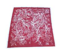 Foulard Seta Quadrato 90x90 Donna Lumberjak Sciarpa Quadrata Leggera Elegante