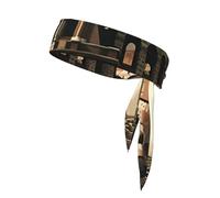 Foulard sportivo double-face con stampa WHJDPP Remains of the Roman Colosseo, morbido e traspirante, adatto per yoga, corsa e fitness