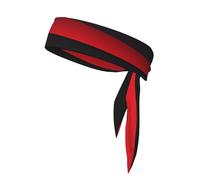 Foulard sportivo rosso nero - Foulard leggero con stampa completa per esercizi e sport
