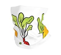 Foulard stampato con verdure sorridente, fascia, asciugamano da uomo e donna, maschera sportiva multifunzionale