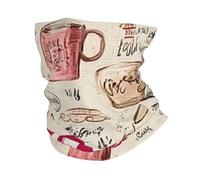 Foulard stampato di disegno del chicco di caffè, fascia, asciugamano degli uomini e delle donne,Maschera sportiva multifunzionale