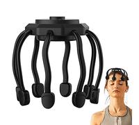 FOUNCY Massaggiatore automatico del cuoio capelluto - Strumento elettrico per massaggio alla testa con 10 contatti vibranti per relax - Massaggiatori a 3 modalità per un rilassamento profondo,