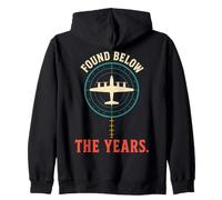 Found Below The Years Deep Sea Aviation History Felpa con Cappuccio